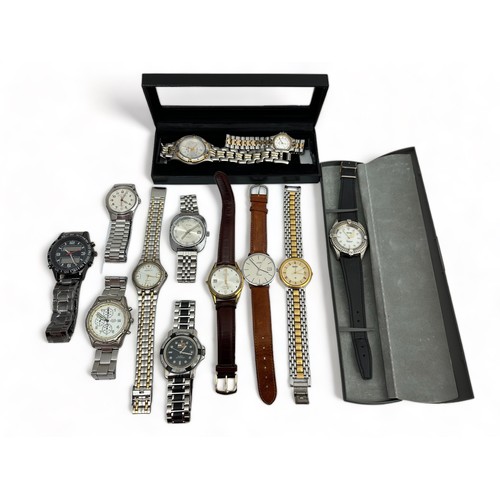 111 - A range of watches - Orient, Pierre Cardin, Ronica, Ross, Sandoz, Tommy Hilfiger, Uno, West End, Zeo... 