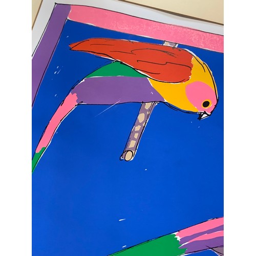 392 - Ken Done (Australian, b.1940), Parrots limited edition silkscreen print 57/300. Signed in pencil to ... 