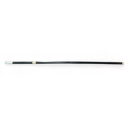 347 - Ebonised sword stick, top ferrule has St Johns Ambulance insignia etched onto ferrule. Length of sti... 