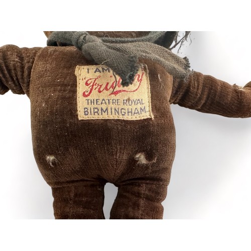 248 - A Chad Valley Man Friday Plush doll, c.1930's.  Label to right foot reads 'Hygenic Toys Made in Engl... 