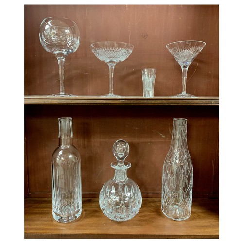 285 - Cumbria Crystal, range of Cumbria Crystal drinking vessels, to include, Gin Glass (20.5cm), Cocktail... 