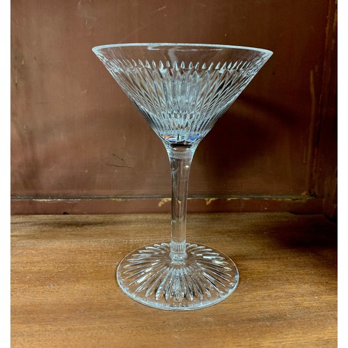 285 - Cumbria Crystal, range of Cumbria Crystal drinking vessels, to include, Gin Glass (20.5cm), Cocktail... 