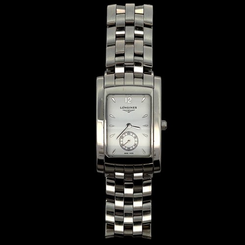 87 - Gents Longines Quartz Tank Watch. Watch working at time of cataloguing.