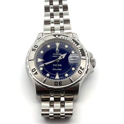 76 - Tudor Hydronaut Prince Date 'Tiger' automatic watch. Model No. 89190, Serial No. 743052. Case diamet... 