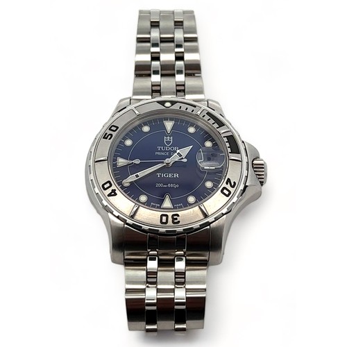 76 - Tudor Hydronaut Prince Date 'Tiger' automatic watch. Model No. 89190, Serial No. 743052. Case diamet... 