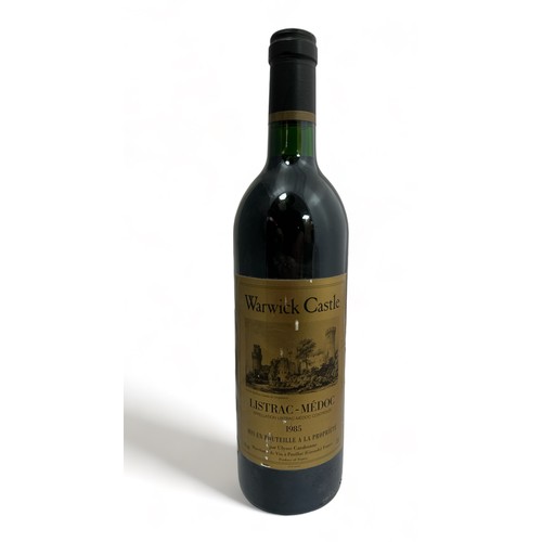 204 - Warwick Castle Listrac-Médoc 1985 75cl red wine. Appellation Listrac-Médoc Controlée, bottled at the... 