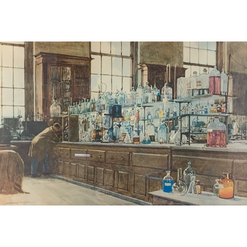 405 - Norman Wilkinson (British, 1878-1971), ‘ The Company’s Research Laboratory, Fulham ’, watercolour on... 