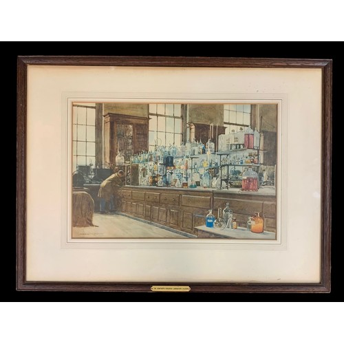 405 - Norman Wilkinson (British, 1878-1971), ‘ The Company’s Research Laboratory, Fulham ’, watercolour on... 