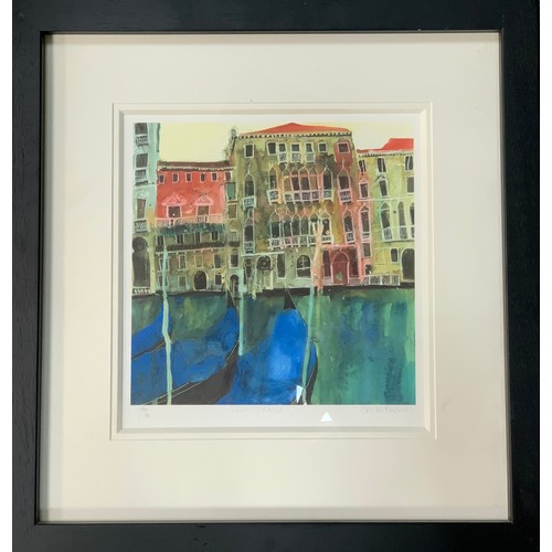 394 - Susan Brown (British, Contemporary), ‘ Colours of Venice III ‘ limited edition print. Signed, titled... 