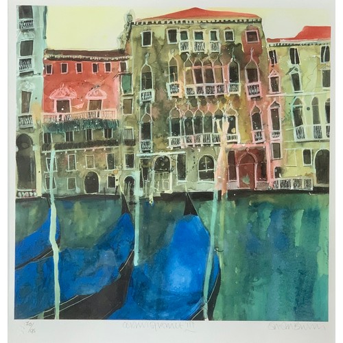 394 - Susan Brown (British, Contemporary), ‘ Colours of Venice III ‘ limited edition print. Signed, titled... 