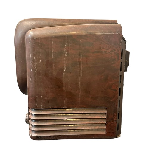 355 - Art Deco Brown Bakelite cased Bush Radio Television Receiver Type TV22. Suffering with a crack on si... 