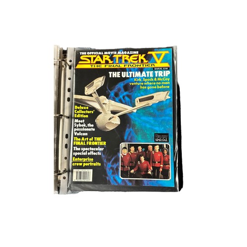 469 - Star Trek The Motion Picture Comics in folder. Star Trek #1,2,5,9. Plus other Star Trek comics, bagg... 