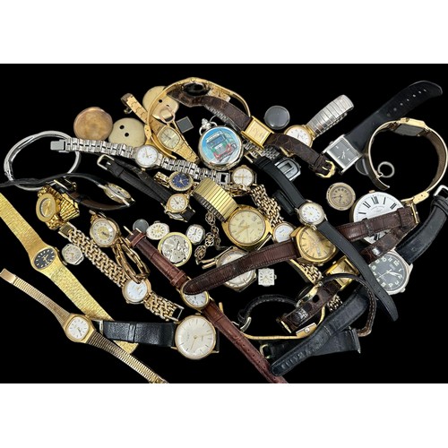 89 - A quantity of watches and watch parts. All untested.