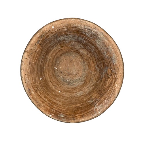 337A - Mexico, Pre-Columbian America, Mexico, Puebla State burnished brown pottery bowl, burnished surface ... 