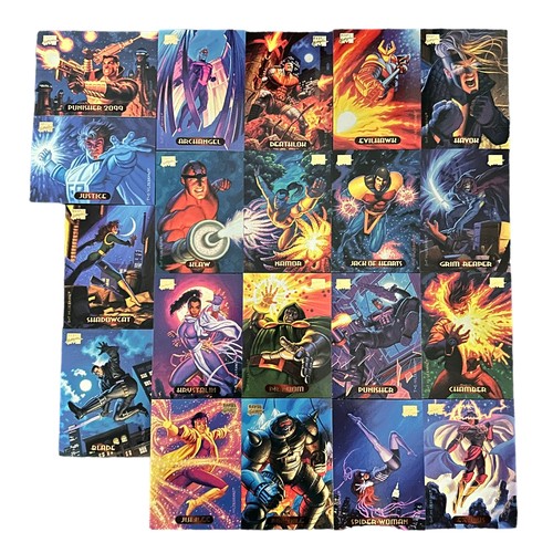 242A - 20x Fleer Marvel Masterpiece Hildebrandt Brothers Cards. Very rare Fleer Marvel Masterpiece Hildebra... 