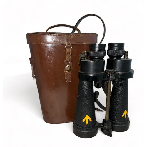 130 - Barr & Stroud CF41 Military Binoculars 7x50 together with leather case. Serial Number 65178 Possibly... 