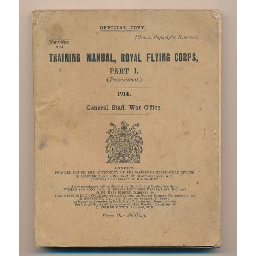 111 - Training Manual, Royal Flying Corps Part I (Provisional). (1914). General Staff, War Office. Printed... 