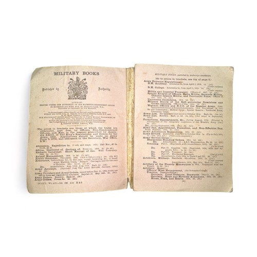 111 - Training Manual, Royal Flying Corps Part I (Provisional). (1914). General Staff, War Office. Printed... 