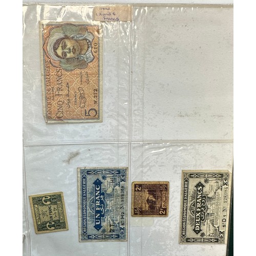 178 - World banknotes (64), in an album, in mixed condition with examples from China, Greece, GB, Ireland,... 