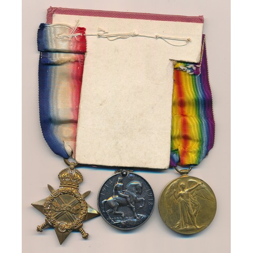 20 - First World War - 1914-15 Star trio to TZ/4261 R. Osborne A.B. R.N.V.R. All are officially marked (R... 