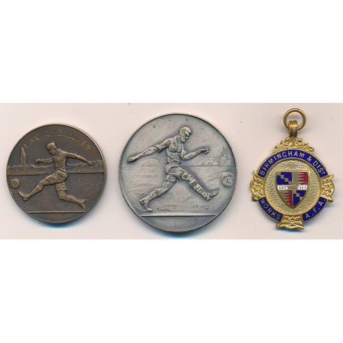 86 - RAF football medals attributed to L.A.C. Leslie Bloomer with 1. RAF Shallufa (Egypt) Inter Section C... 