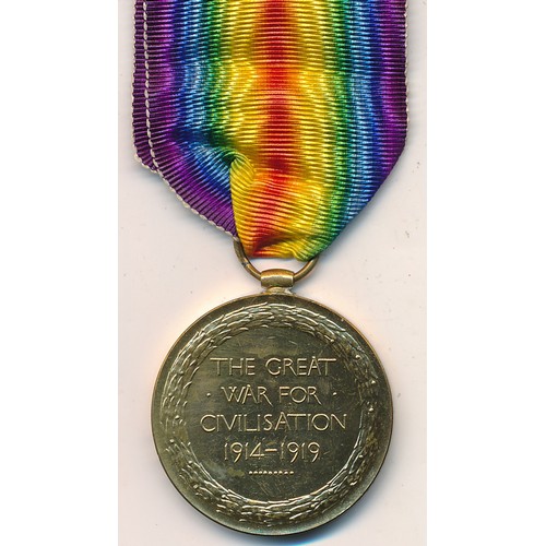 18 - First World War - Victory Medal to 276417 Pte F.A. Palmer Durh L.I. extremely fine. Frederick Palmer... 