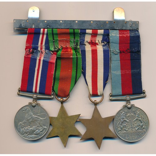 27 - Second World War - Medal group to include; Late issue WW2 1939-1945 Star, France and Germany Star, D... 