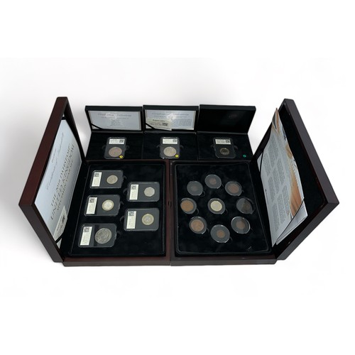 235 - Collection of modern GB slabbed coins and sets with cased 2017 DateStamp Year set (£5 x 2, £2 x 2, £... 