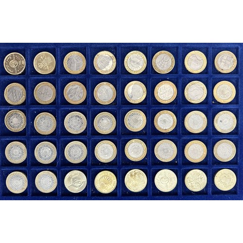 234 - Modern GB circulated coin collection in 2 Change Checker albums and in trays with £5 (10, including ... 