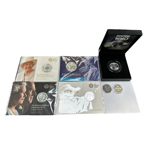 229 - Modern British coins collection with uncirculated silver on Royal Mint cards £50 2015, £20 2015, 201... 