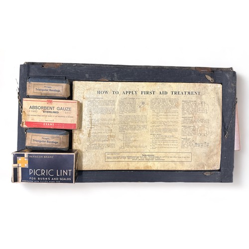 104 - Paragon ARP First Aid Case No 6 with most of the original contents in original boxes and bottles. Co... 