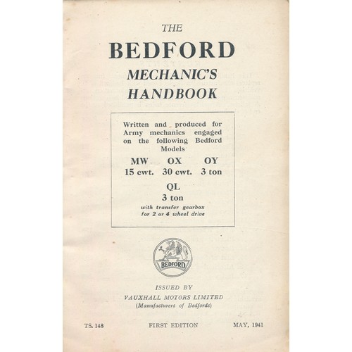 114 - The Bedford Mechanic's Handbook W. D. Models MW-OX-OY-QL. Written and produced for Army Mechanics. I... 