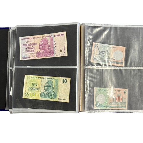 174 - World banknotes (230+), in an album and plastic sleeves, in mixed condition with examples from Brazi... 