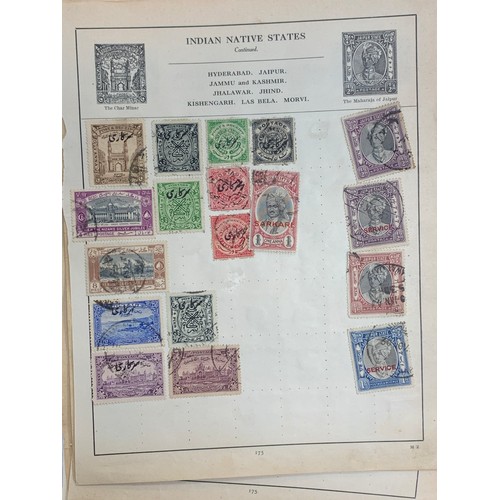 171 - India, small early to modern range on loose leaves, to include; 1865 issues to 8a U, 1874 9p (2) & 1... 