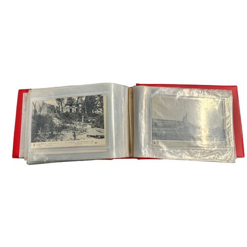 164 - Censor Postcards, binder of early 20th Century postcards posted from France to England with handstam... 