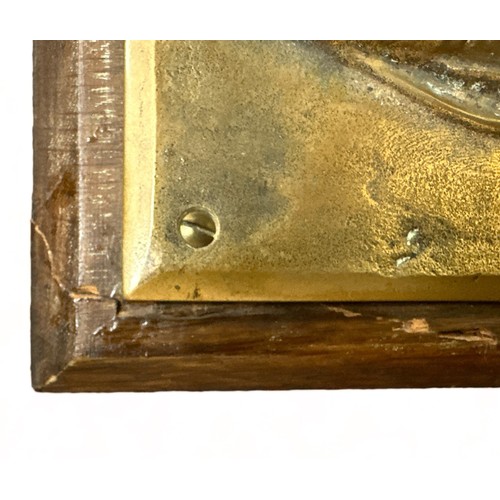 101A - Heinrich Friedrich Moshage (German, 1896-1968), ‘Der Grund Jager’, bronze plaque. Raised torpedo des... 