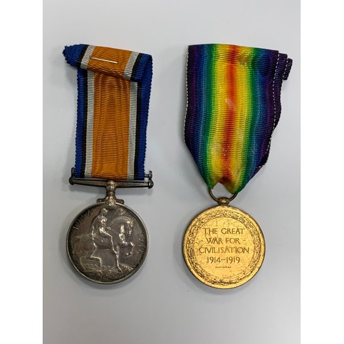 11A - First World War – British War & Victory Medal pair awarded to 76851 DVR P. PINFOLD R.A. With ribbons... 