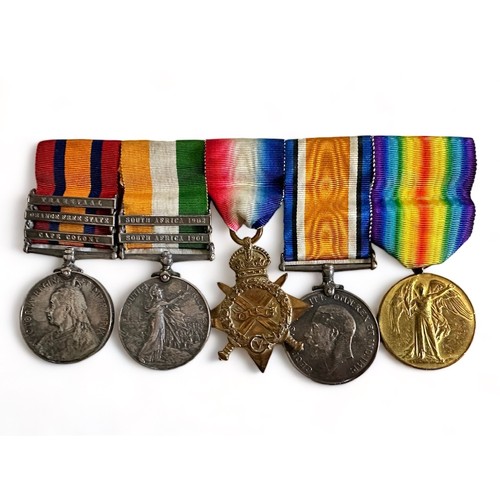 1 - Boer War - Medal group to include; 1899 QSA 3 clasps Cape Colony, Orange Free State, Transvaal engra... 