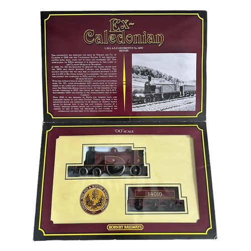 457 - Hornby No. R763 LMS maroon (ex Caledonian) 4-2-2 locomotive and tender no.14010, generally excellent... 