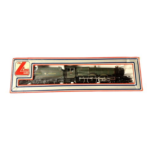 478 - Lima GWR green 6000 King George V 4-6-0 locomotive and tender No. 205103MW, generally excellent in g... 