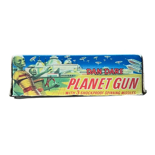 21 - A Dan Dare Planet Gun by Merit, complete, in original box. Box has a tear and internal repair to one... 