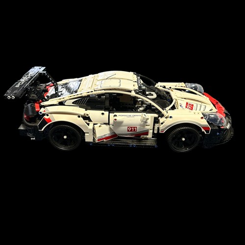 18 - Lego Technic Porsche 911 RSR No. 42096, generally excellent built example with instructions booklet ... 