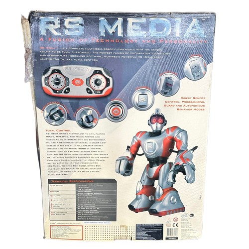 23 - RS Media WowWee Robot No. 8061, connects to PC, USB, MP3 & SD card (untested), approx. H60cm, genera... 