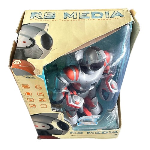 23 - RS Media WowWee Robot No. 8061, connects to PC, USB, MP3 & SD card (untested), approx. H60cm, genera... 