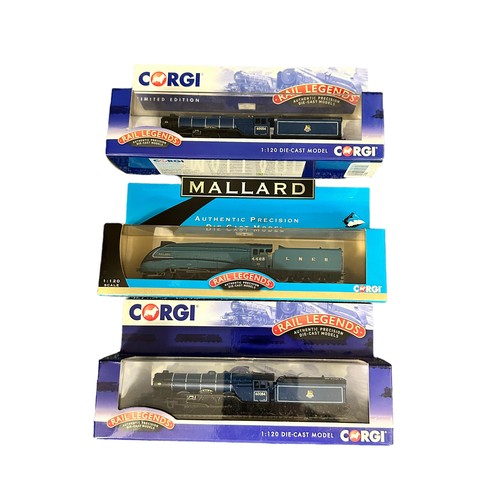 96 - Corgi 1/120th scale Rail Legends display only locomotives, generally excellent in excellent window b... 