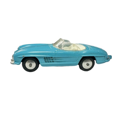 170 - Corgi Mercedes-Benz 300SL pale blue with white interior and flat spun hubs No. 303S, generally excel... 