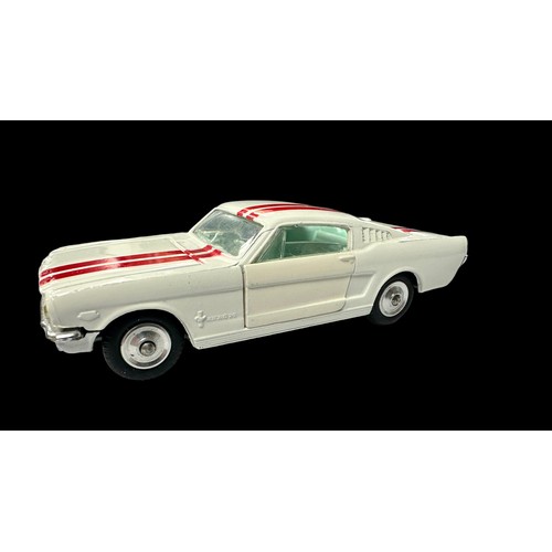 189 - Corgi Ford Mustang 2+2 Competition white with painted red stripes No. 325, generally excellent in ex... 