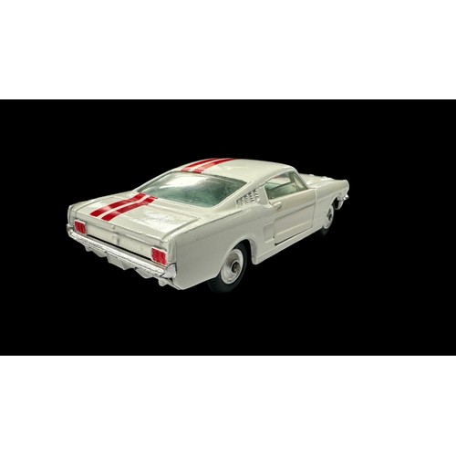 189 - Corgi Ford Mustang 2+2 Competition white with painted red stripes No. 325, generally excellent in ex... 