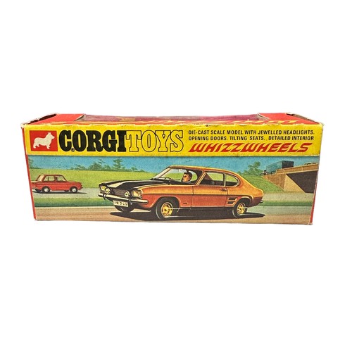 277 - Corgi Whizzwheels Ford Capri red with black bonnet No. 311, generally excellent in excellent window ... 