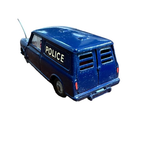 222 - Corgi BMC Mini Police Van No. 448, generally excellent (bent aerial) in good plus box (ink marking 5... 